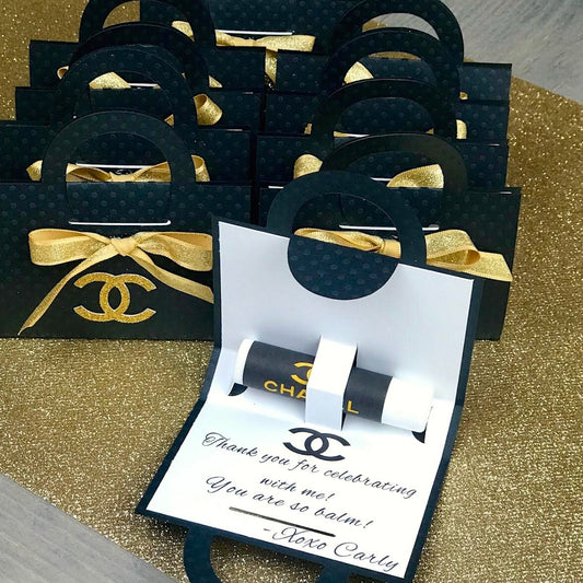 Classic Gold CC  Lip-Balm Party Favors Sold in sets of 10