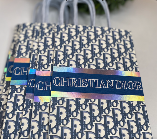 Dior Blue Favor Bags Sold in sets of 10